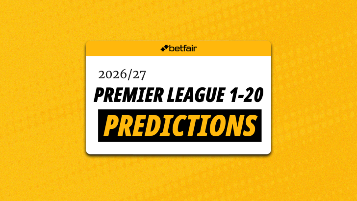 Betfair's Premier League season preview with tips and 1-20 predictions 